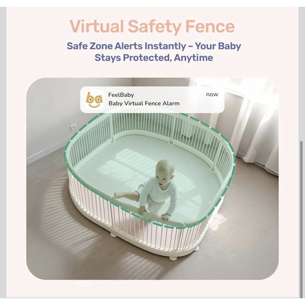12N32/ 1080P WiFi Baby Monitor with 2 Cameras Audio4"IPS Display 2.4GHz Wifi,Pan - Picture 4 of 7